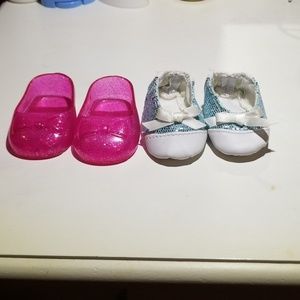 My life shoes and headphones and curling iron set